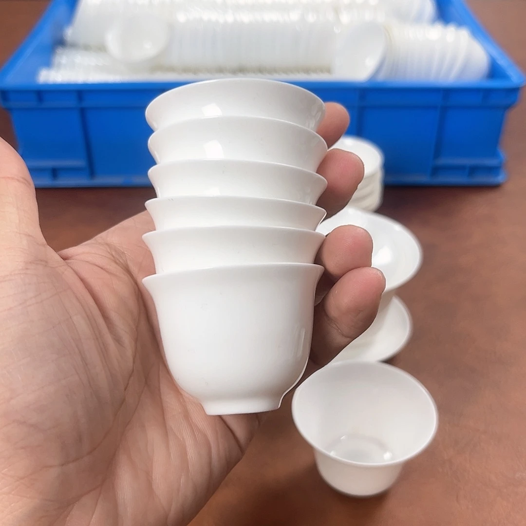 6个40ml美人骨瓷超薄胎杯子