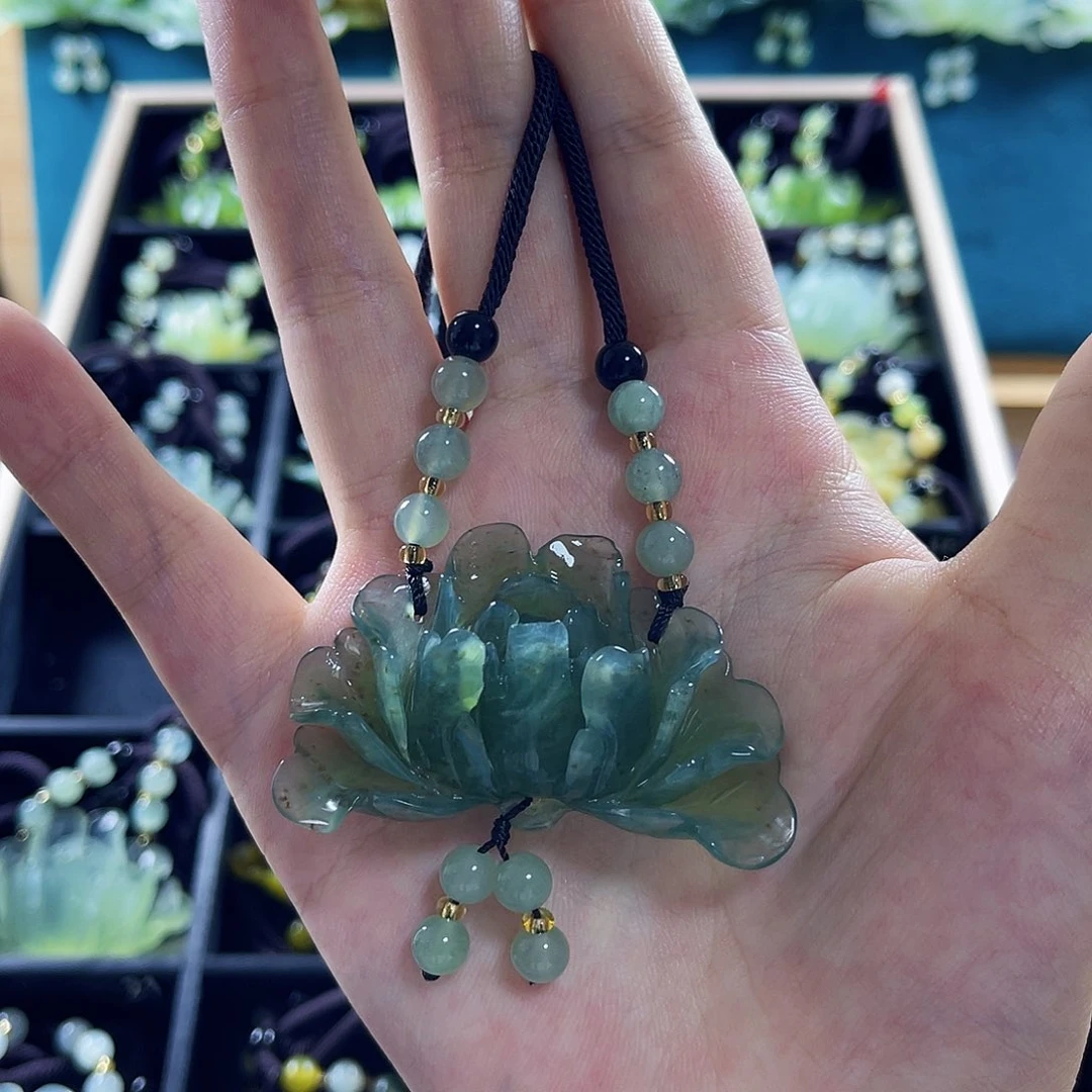 蛇纹石玉颈饰未镶嵌听**ヾ23