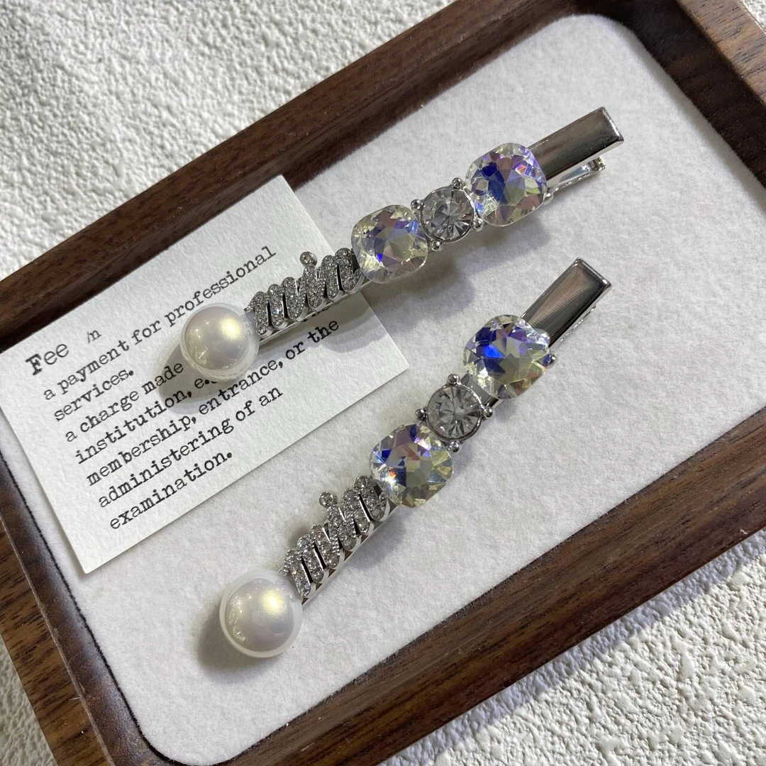 简约百搭珠珠发夹 T45