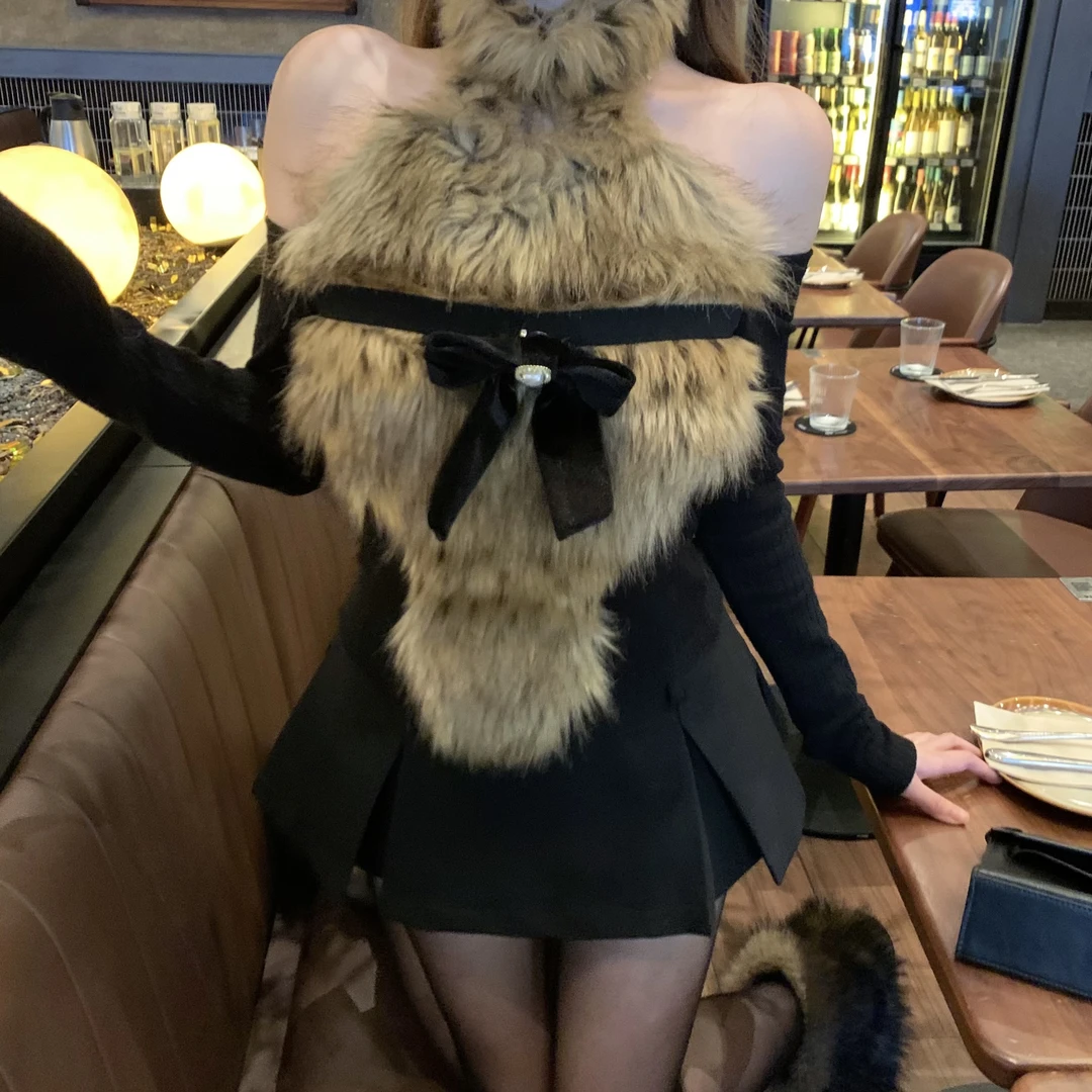 Yucii 腿精担当本期百搭王a字显腿长显瘦半裙百褶裙短裙