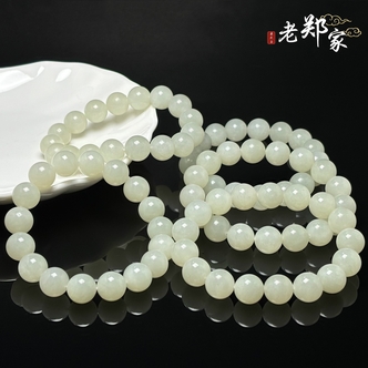 【老郑家】和田玉手串 多样性发其一 约12mm