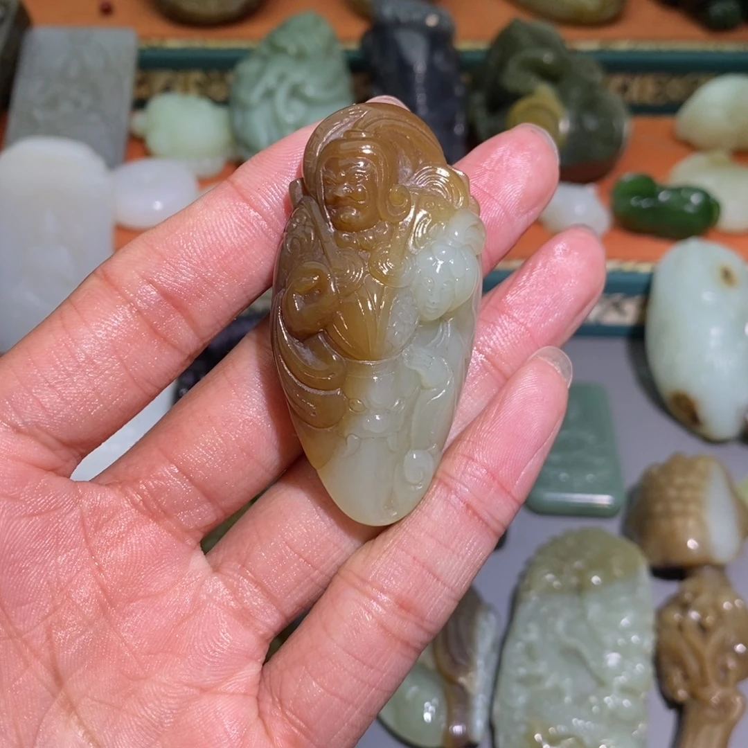 和田玉未镶嵌挂件