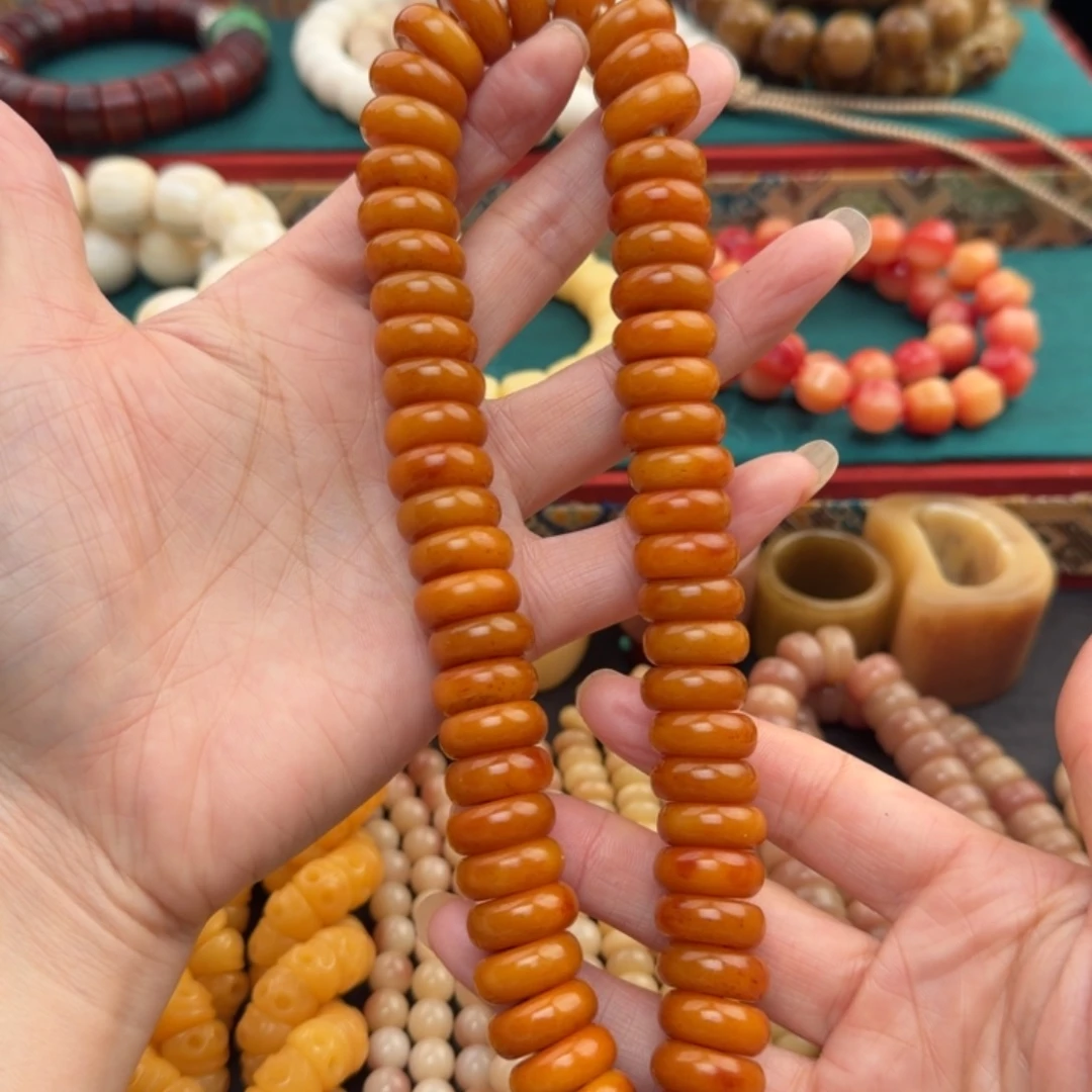 牛骨手串/手链16尺寸片珠手持