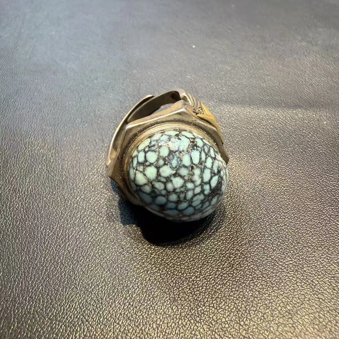 【曹掌柜精选】4 PM10024 松石DIY戒指-尺寸可调节