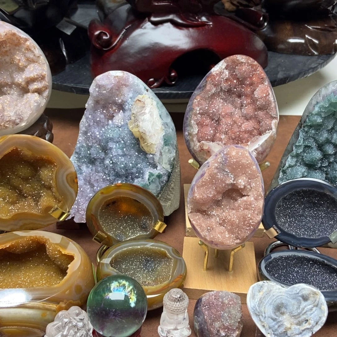 紫晶摆件未镶嵌水晶