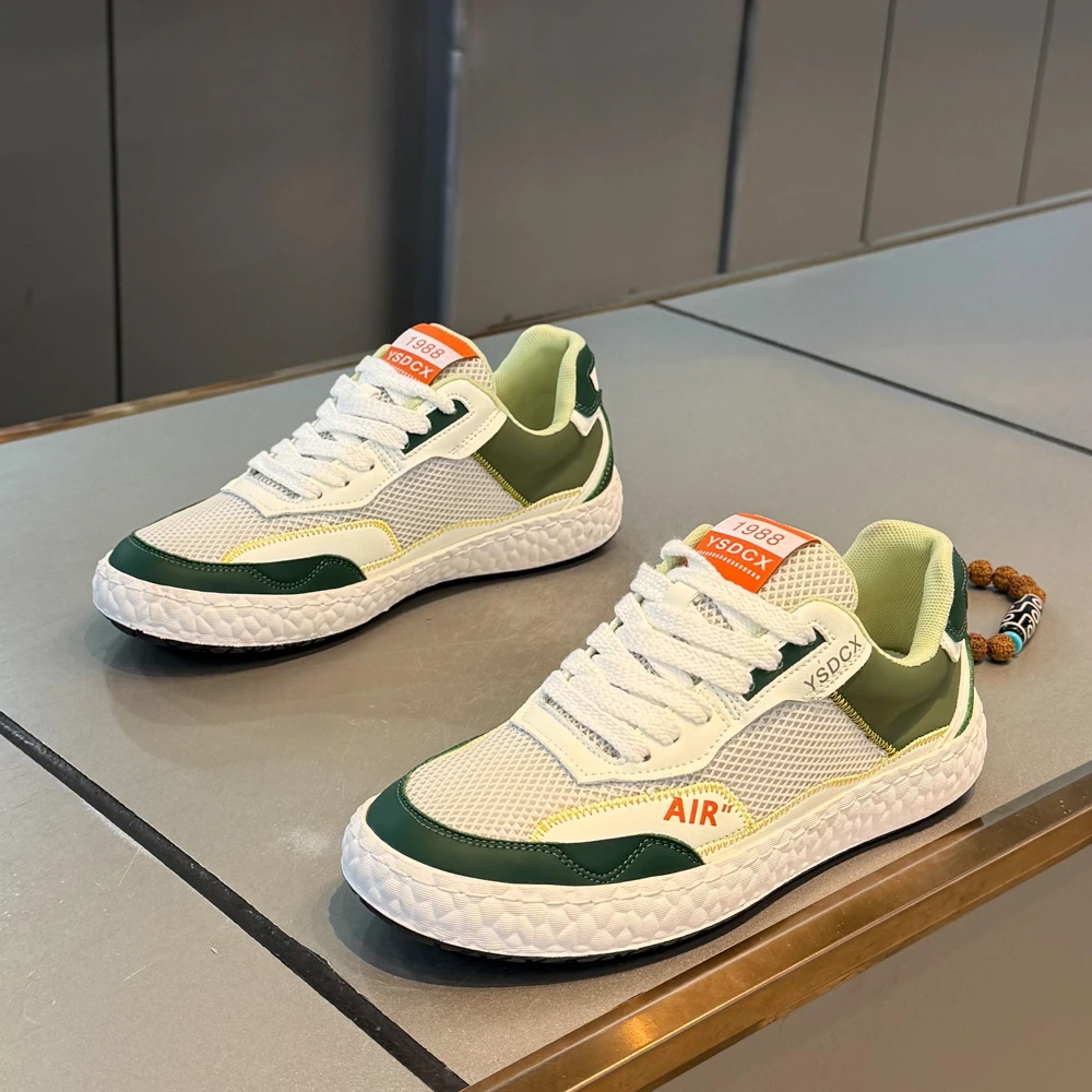 日常潮款春季新款拼色男士鞋子轻便网红款鞋男鞋网面休闲百搭时尚