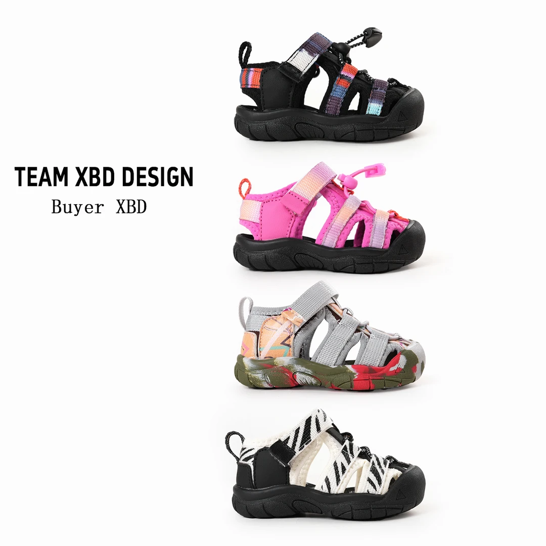 小步点小童凉鞋包头镂空溯溪鞋运动休闲海边沙滩鞋婴儿软底学步鞋