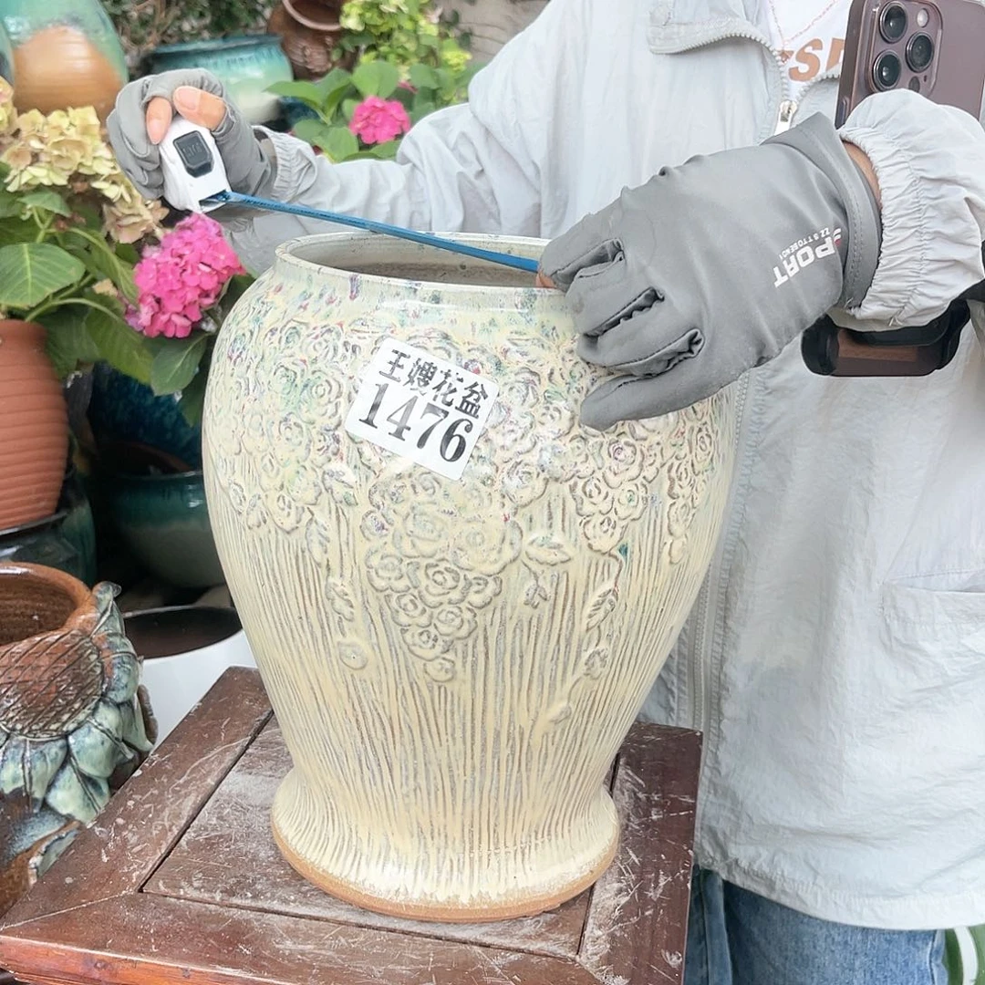 紫砂花盆王嫂花盆直播0530- 1476高30口19