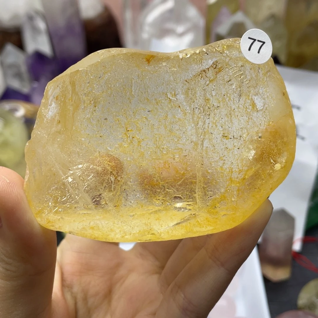 水晶珠宝半成品未镶嵌77景石一块