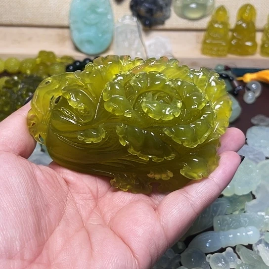 蛇纹石玉合金颈饰