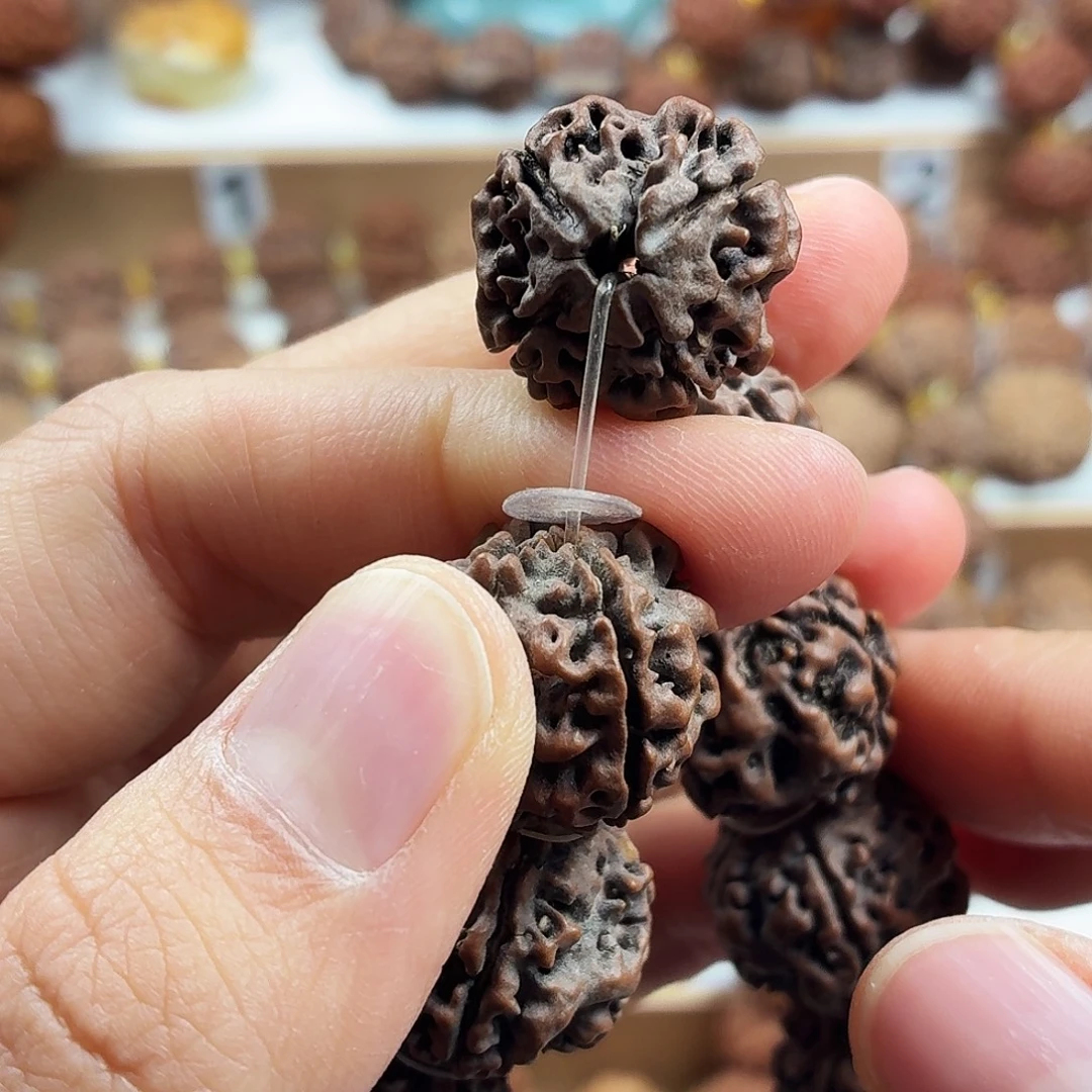 金刚菩提手串精品4瓣铁籽蜂窝