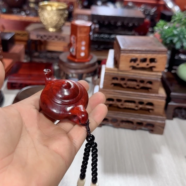 琉璃手工艺品红木工艺品摆件
