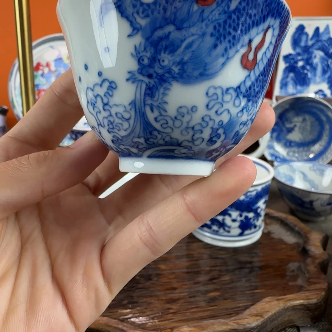 瓷片景德镇手绘青花瓷器273