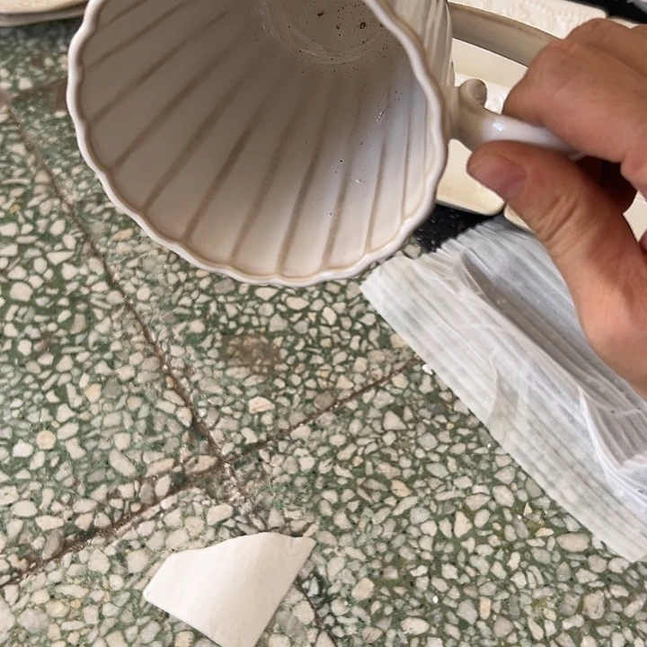 瓷片默认瑕疵商品贝壳杯子