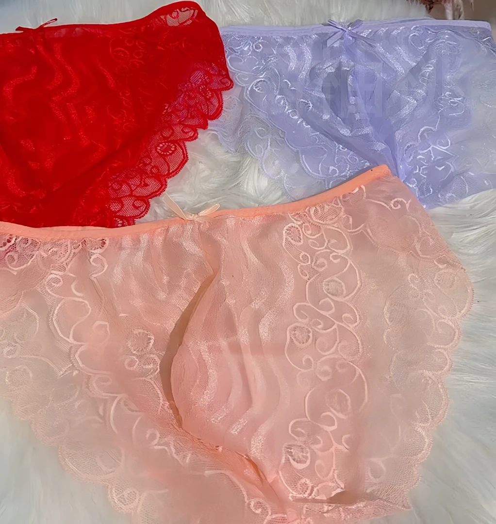 【男士凸囊蕾丝花边短裤】速干无痕透气三角裤性感薄款内裤