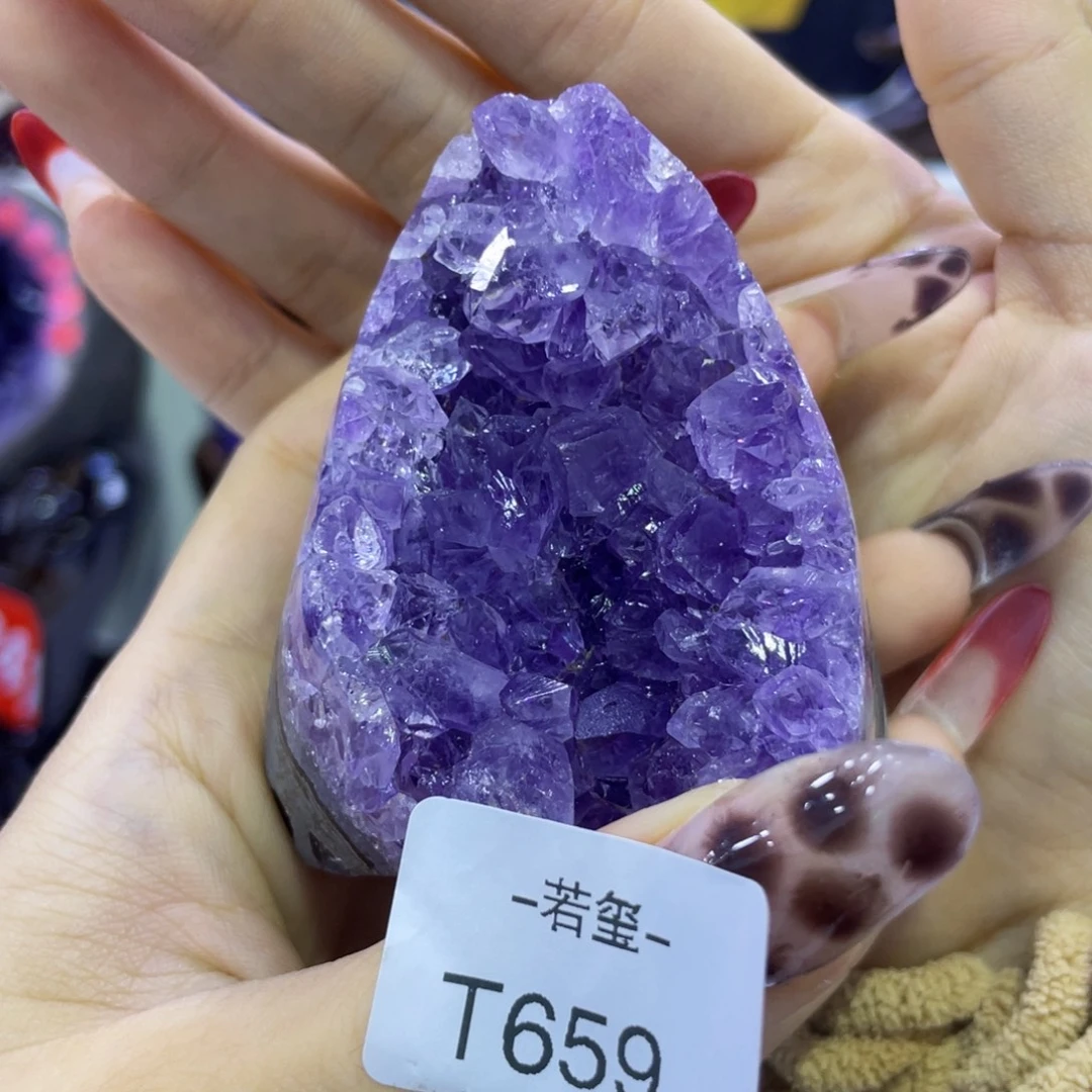 大型摆件（非配饰）紫晶未镶嵌乌拉圭紫水晶摆件t659