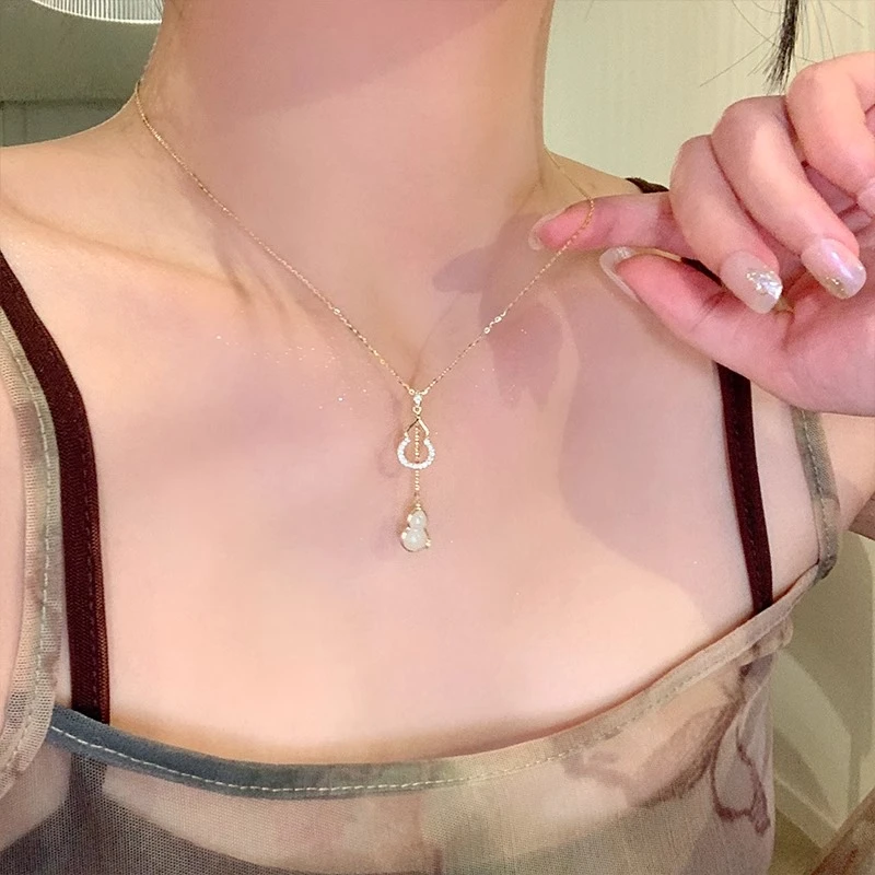 坠链均925银 福禄葫芦项链女款纯银设计感生日礼物送女友送老婆