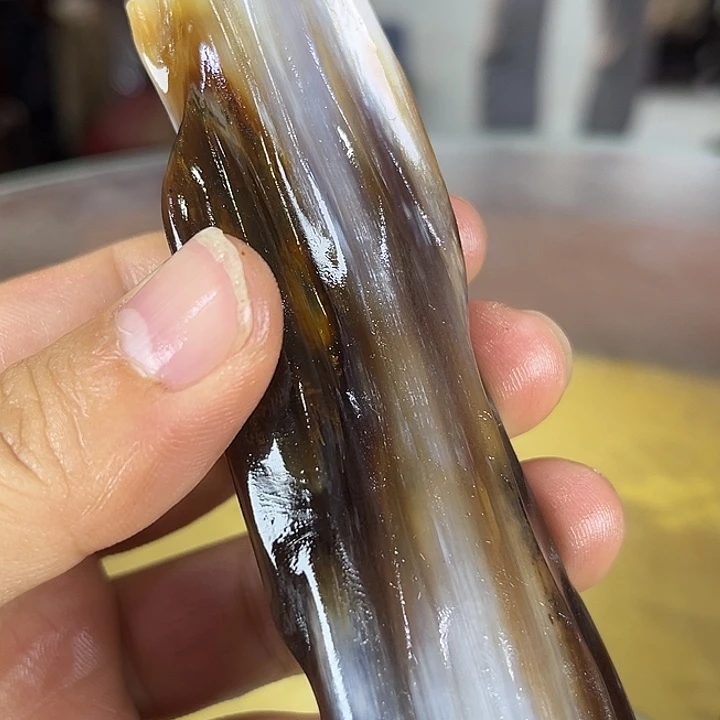 缅甸天然树化玉摆件