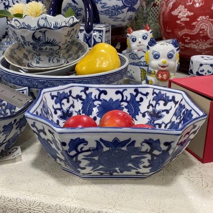 摆件手绘陶瓷水果果盘