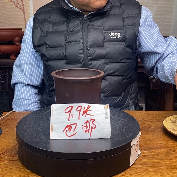 紫砂花盆货号一只JG33