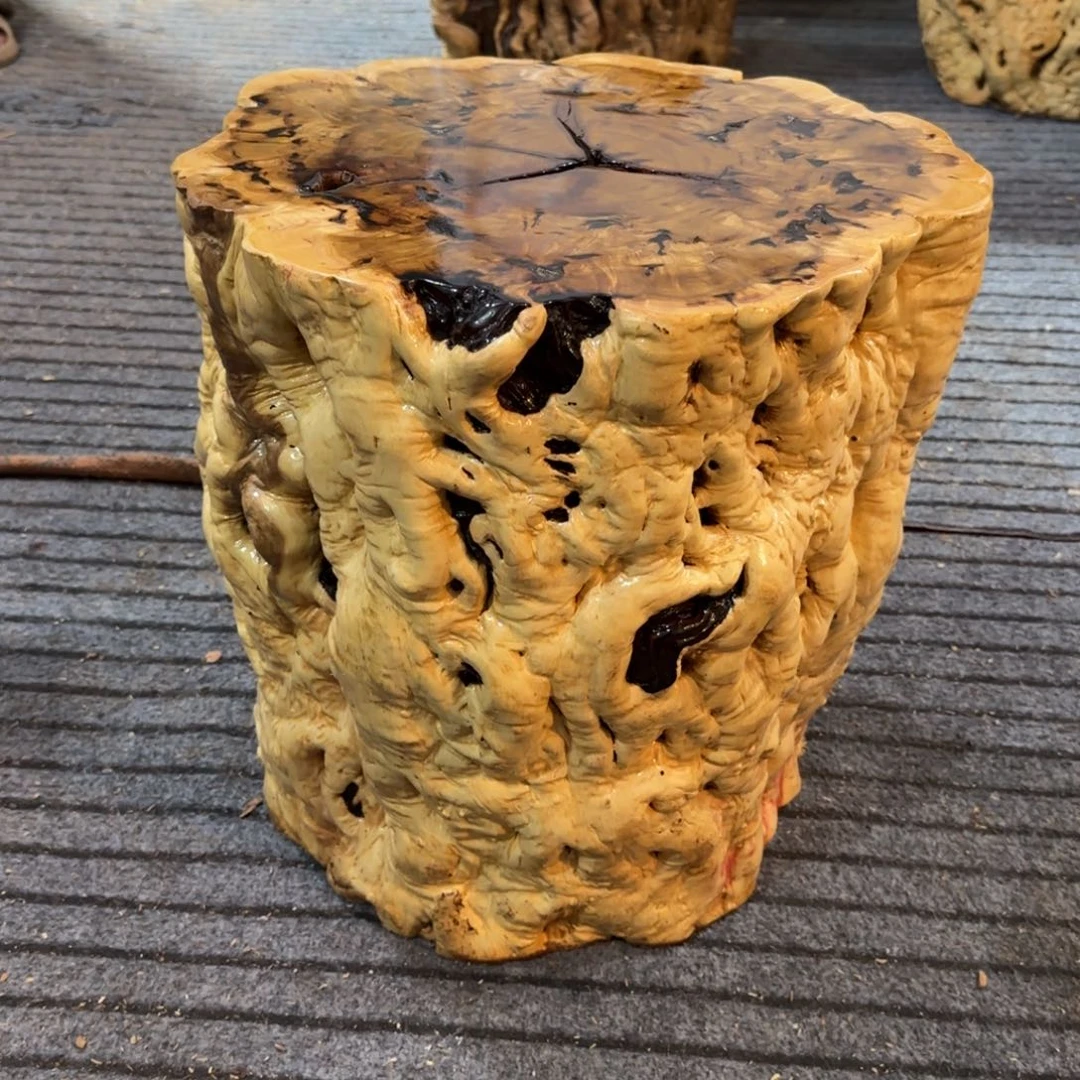 走***路龙纹鸡心枣木手工艺品