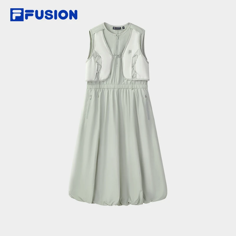 Fila/斐乐25夏季【假两件连衣裙】拼接时尚显瘦舒适轻盈 T11W531311