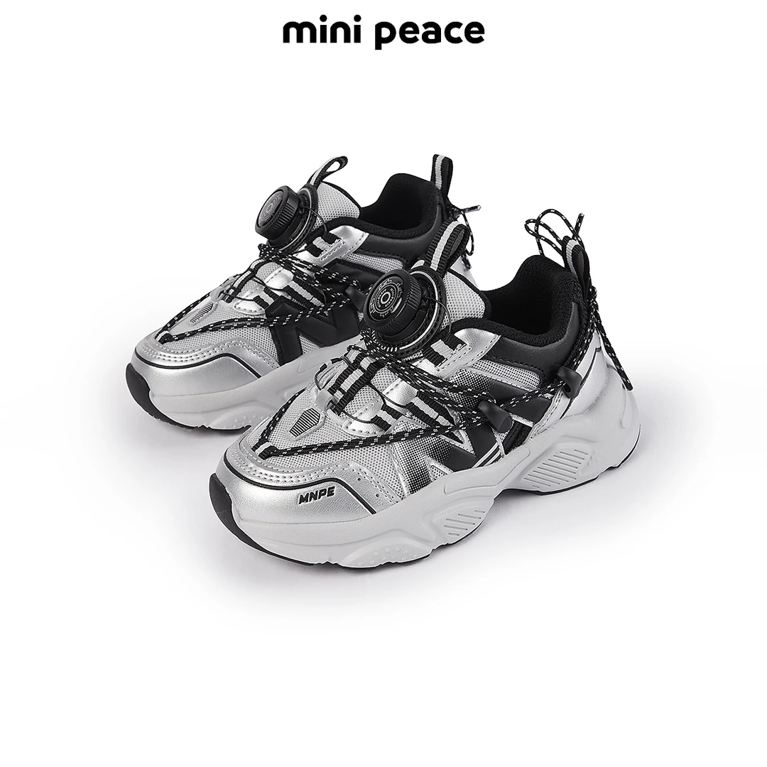 【专柜同款】MINIPEACE太平鸟童装男童旋钮休闲鞋免系鞋带老爹鞋