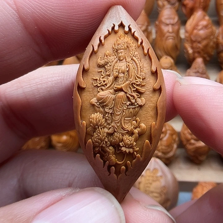 橄榄核吊坠20观音福利