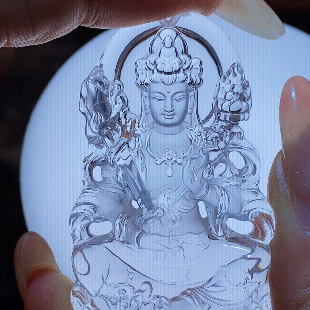 颈饰未镶嵌水晶修****俊吊坠