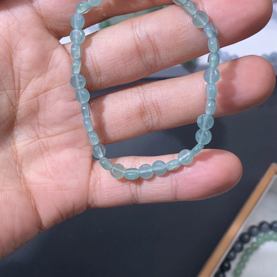 翡翠未镶嵌手链天然a货翡翠43