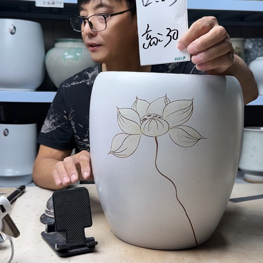 紫砂花盆尺寸23@30
