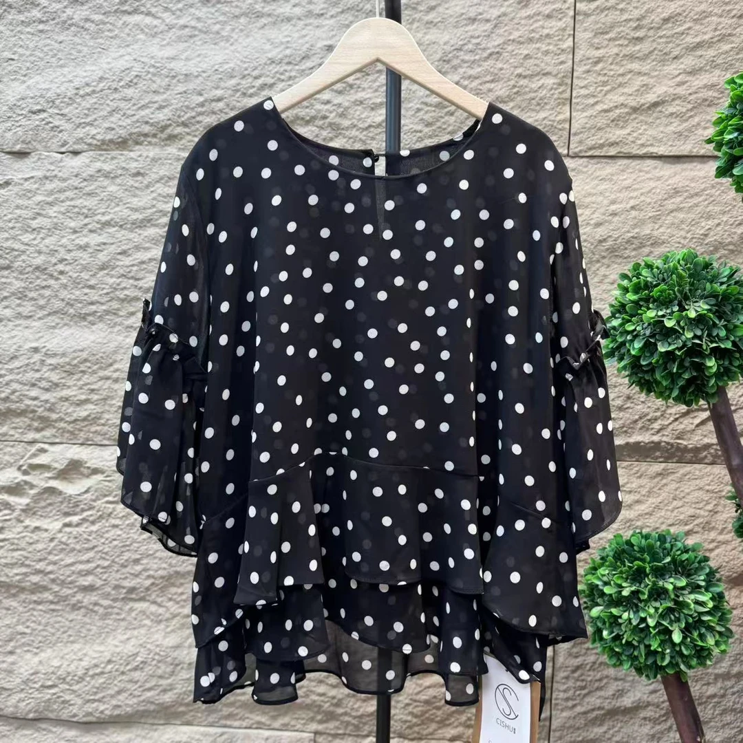 9512新款夏季优雅减龄简约印花气质T恤QZ