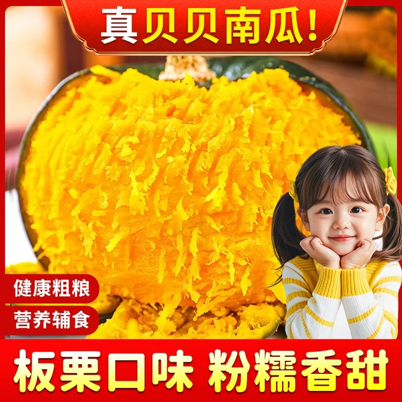 正宗贝贝南瓜粉糯香甜儿童辅食身材管理早餐特产板栗味新鲜食材