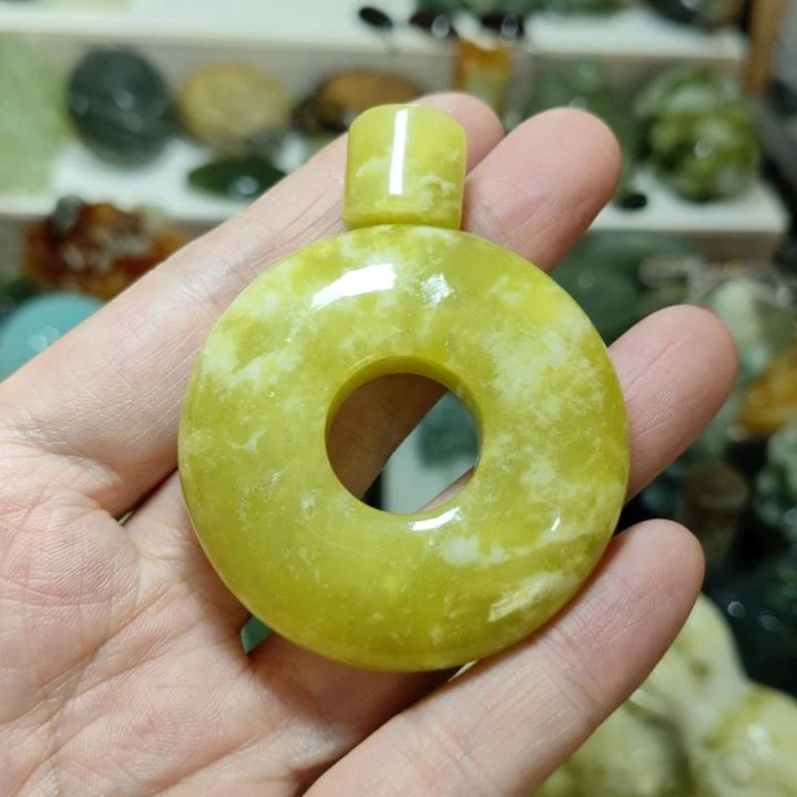 岫玉平安扣未镶嵌