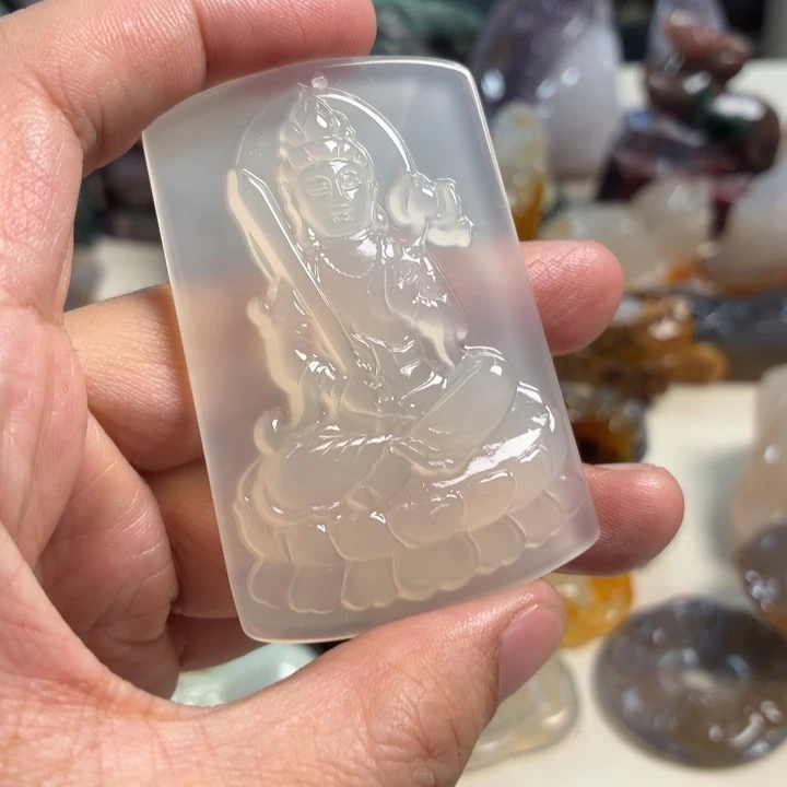 玛瑙/玉髓未镶嵌吊坠(不含链)