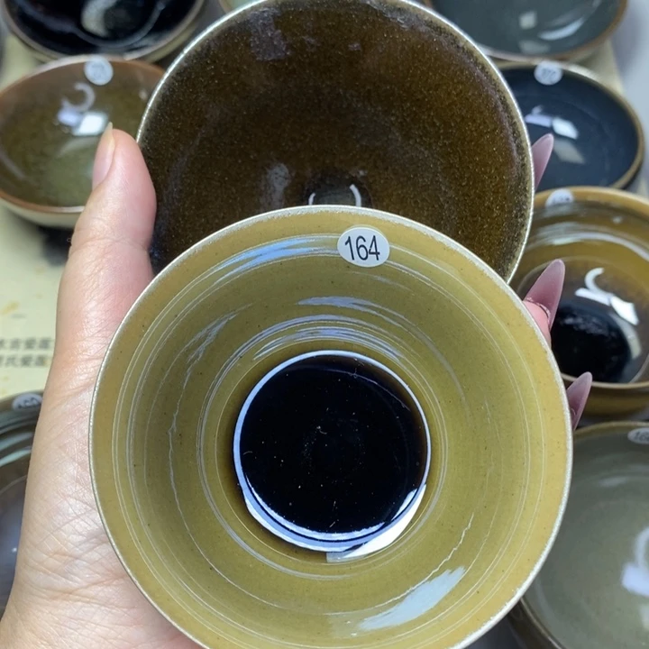 茶盏逗**…建窑建盏柴烧主人杯