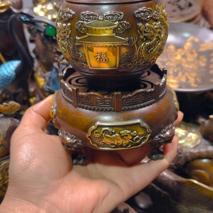 铜器摆件收收藏藏