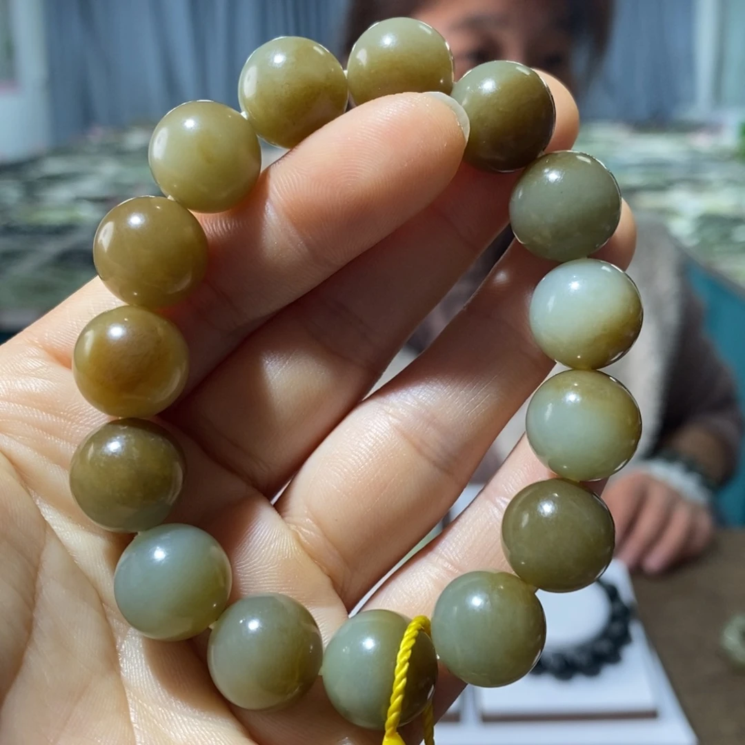 和田玉未镶嵌手链14