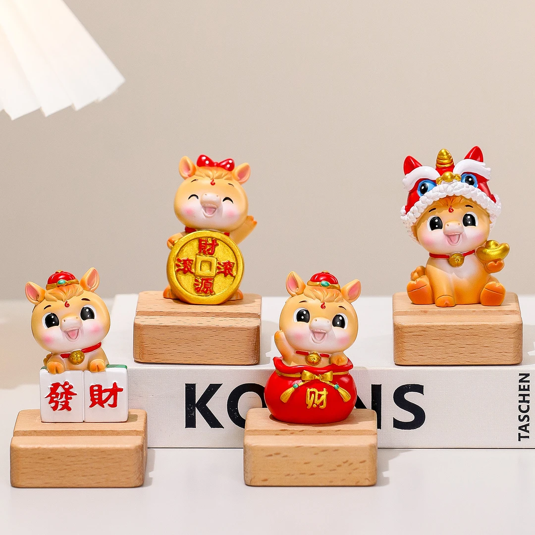 生肖马年新春吉祥物福马手机支架贺喜摆件国潮马节日礼物年会礼品