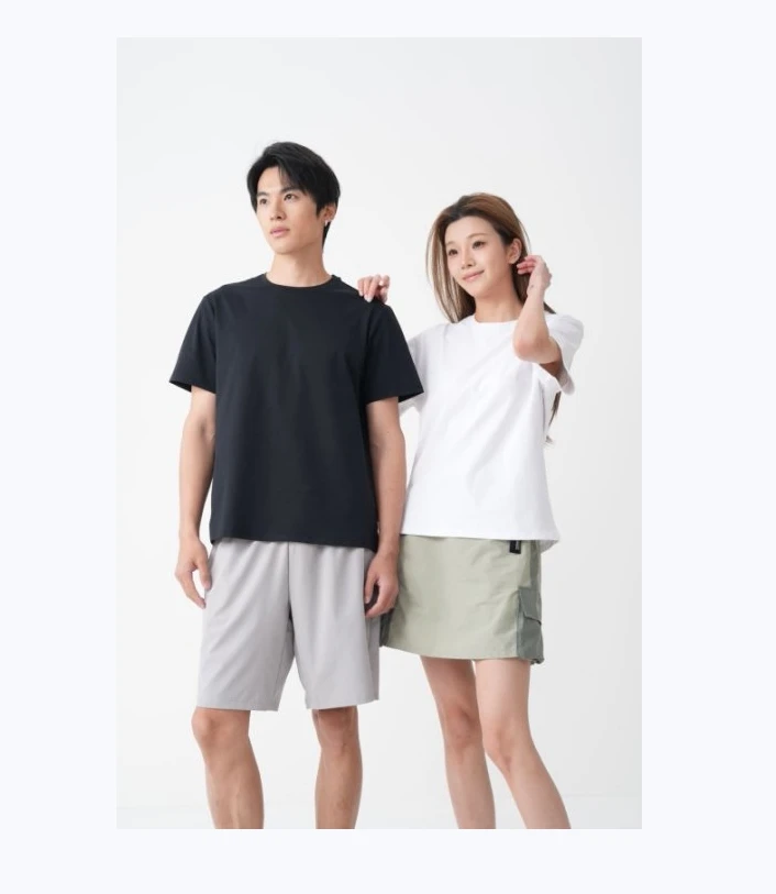 【久洗如新】雪花水光速干T圆领短袖情侣款百搭舒适显瘦