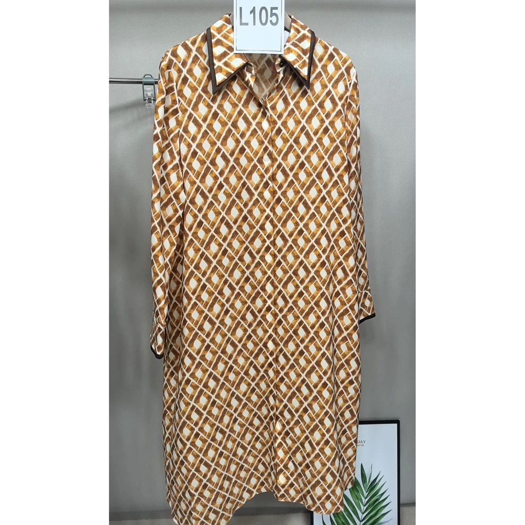 L105/Laur*l格纹晕染连衣裙LWL324Y07700