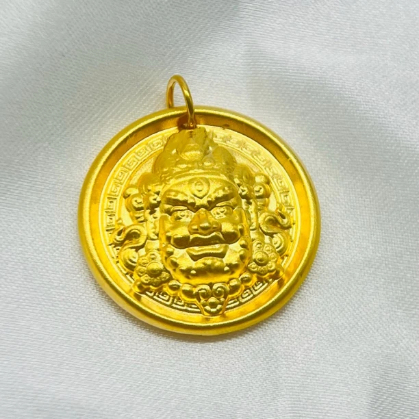 足金饰品/黄财神圆扣/2.01/1B5B1279/h