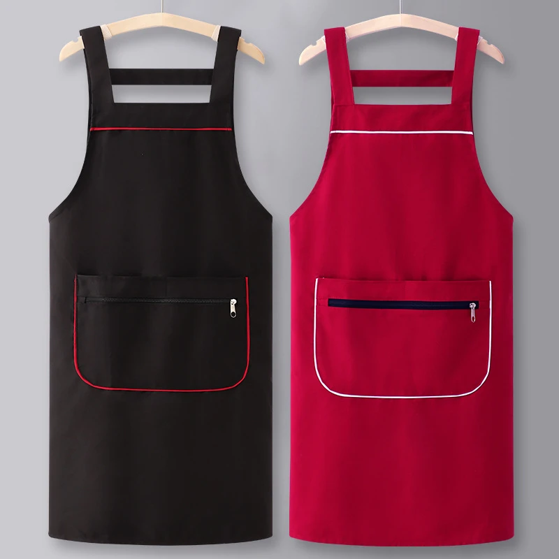 纯棉围裙厨房家用餐饮专用新款男士饭单做饭洋气工作服女网红时尚