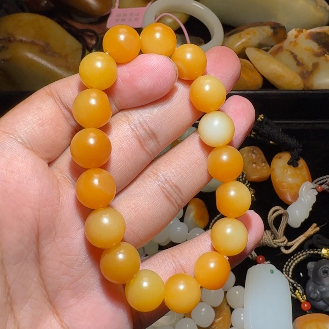 和田玉未镶嵌颈饰小*