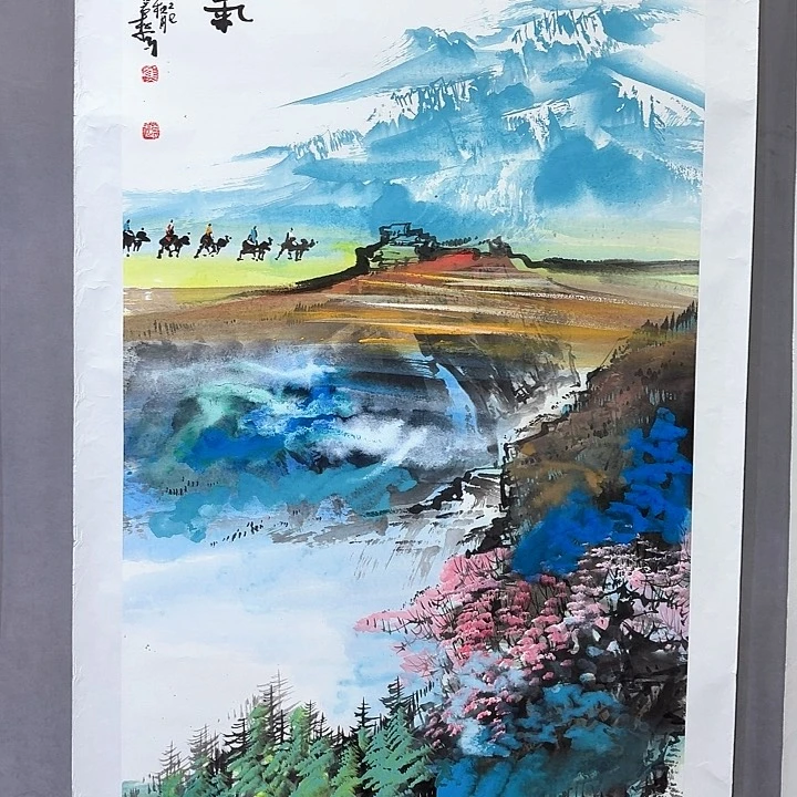 国画亲笔手绘放心去藏