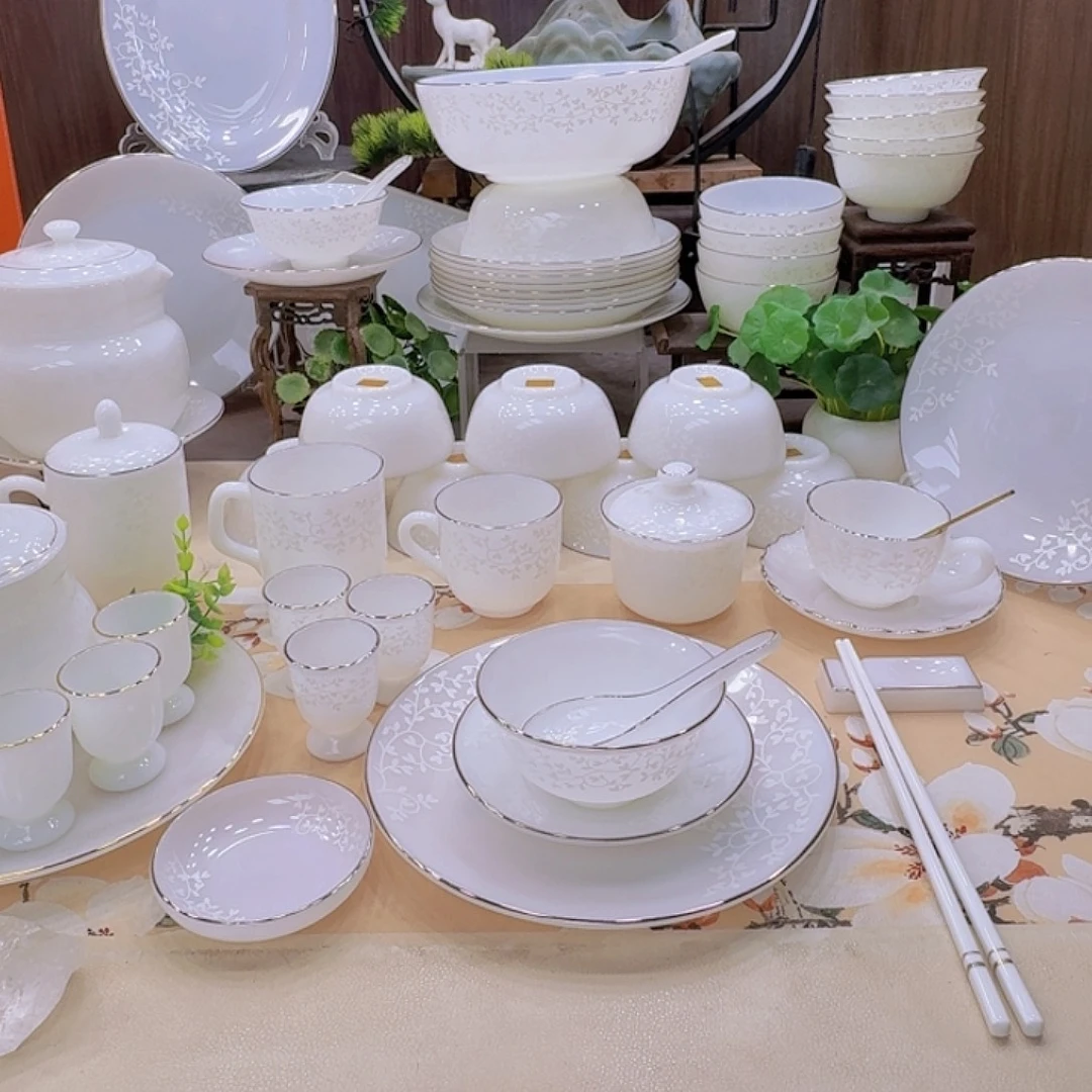 瓷暗香浮动餐具套装