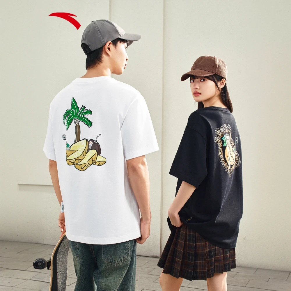 安踏滑板系列潮流半袖T恤夏季新款男女冰肤速干凉感短袖针织衫
