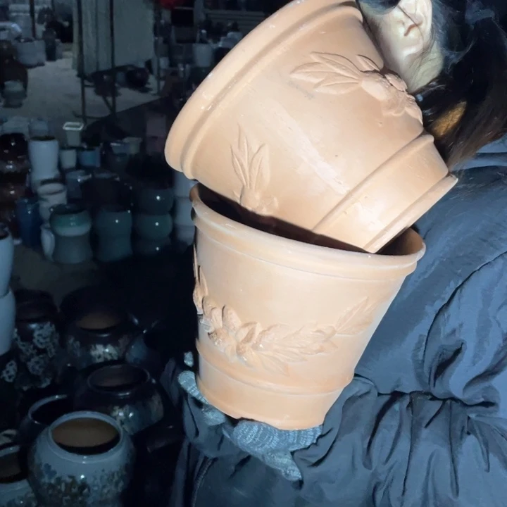 紫砂花盆口21高18正品正品