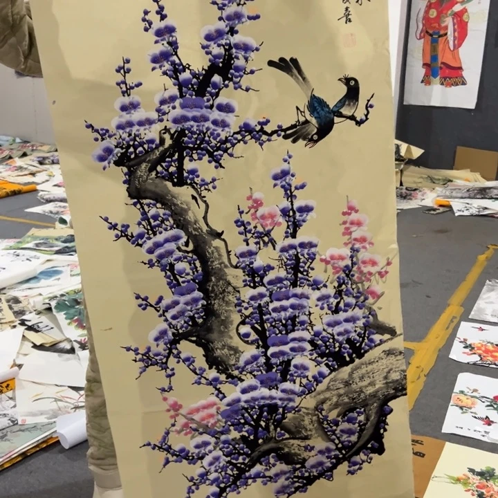 纯手绘画技法与绘画技巧结合