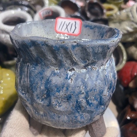 粗陶花盆手工花盆制作
